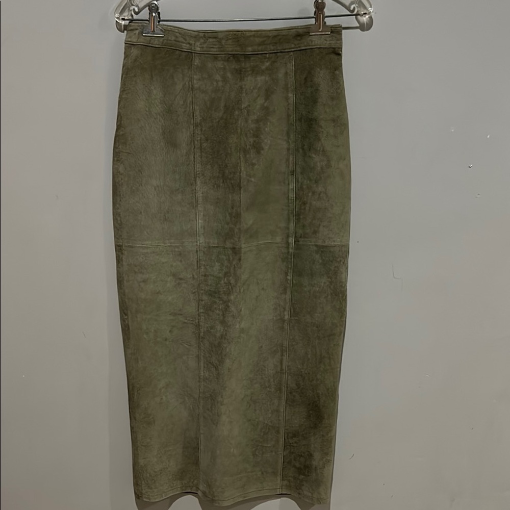 Coldwater Creek Green Midi Pencil Skirt for Work
